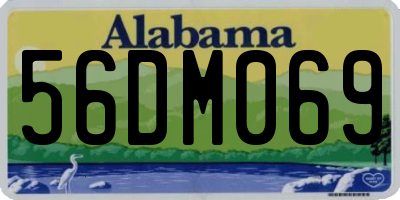 AL license plate 56DM069