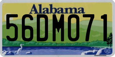 AL license plate 56DM071