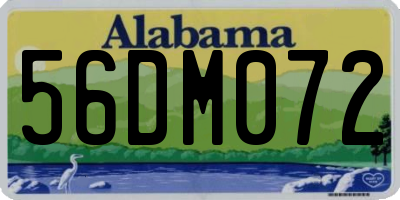 AL license plate 56DM072