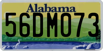 AL license plate 56DM073
