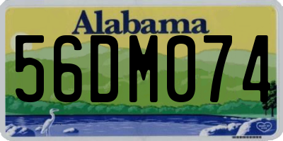 AL license plate 56DM074