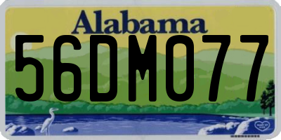 AL license plate 56DM077