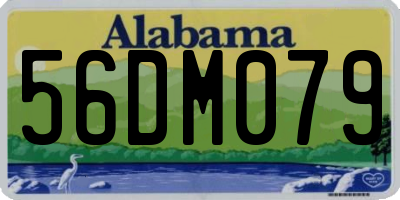 AL license plate 56DM079