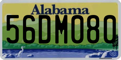 AL license plate 56DM080