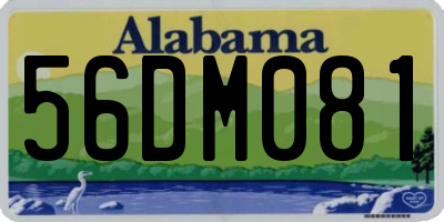 AL license plate 56DM081