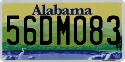 AL license plate 56DM083