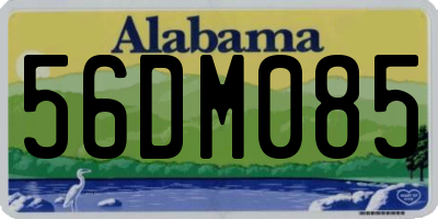 AL license plate 56DM085