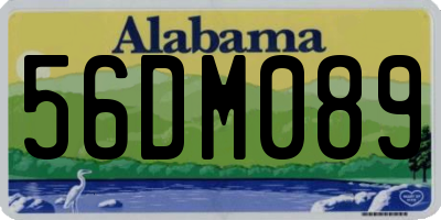 AL license plate 56DM089