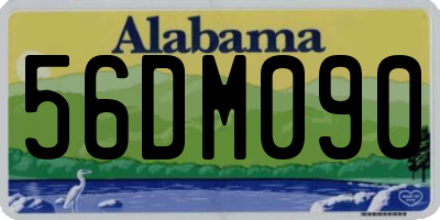 AL license plate 56DM090