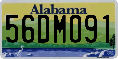 AL license plate 56DM091