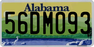 AL license plate 56DM093