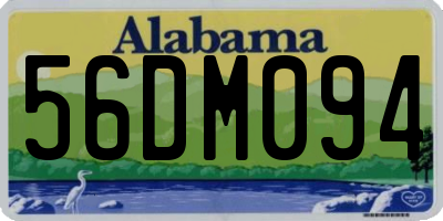 AL license plate 56DM094