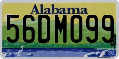 AL license plate 56DM099