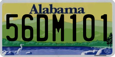 AL license plate 56DM101