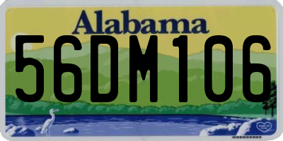AL license plate 56DM106