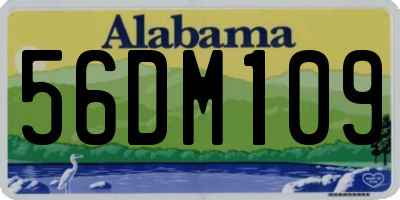 AL license plate 56DM109