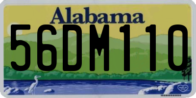 AL license plate 56DM110