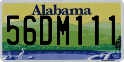 AL license plate 56DM111