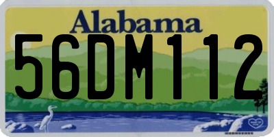 AL license plate 56DM112
