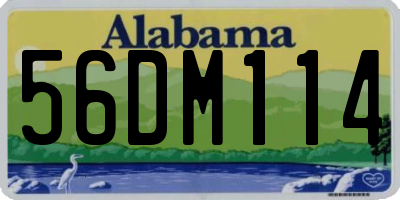AL license plate 56DM114