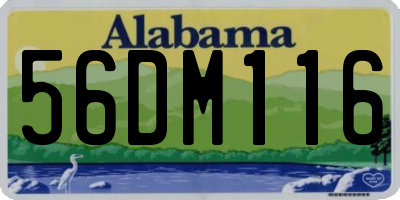 AL license plate 56DM116