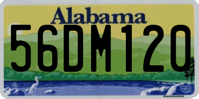 AL license plate 56DM120