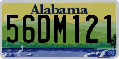 AL license plate 56DM121
