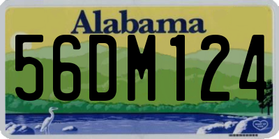 AL license plate 56DM124