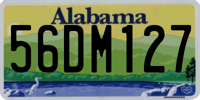 AL license plate 56DM127