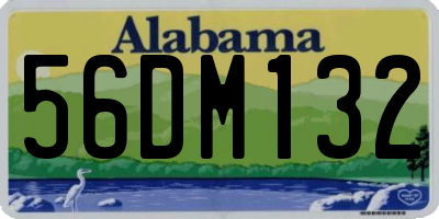 AL license plate 56DM132