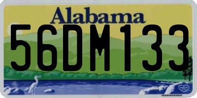 AL license plate 56DM133