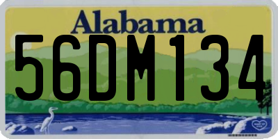 AL license plate 56DM134