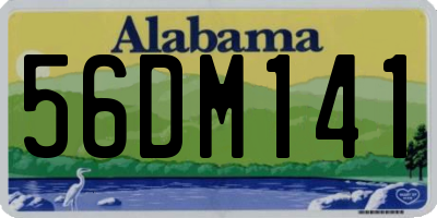 AL license plate 56DM141