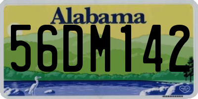 AL license plate 56DM142