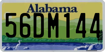 AL license plate 56DM144