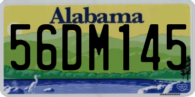 AL license plate 56DM145