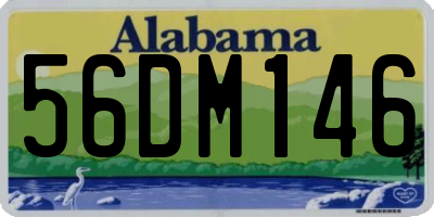AL license plate 56DM146