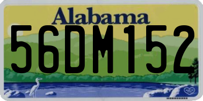 AL license plate 56DM152