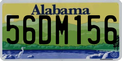 AL license plate 56DM156