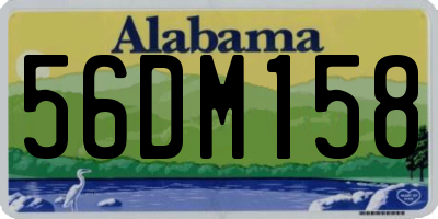 AL license plate 56DM158