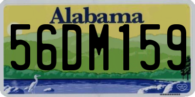 AL license plate 56DM159