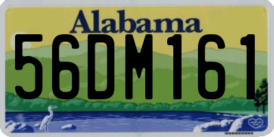 AL license plate 56DM161