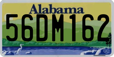 AL license plate 56DM162