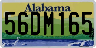 AL license plate 56DM165