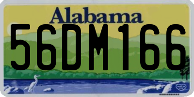 AL license plate 56DM166
