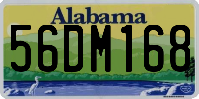 AL license plate 56DM168