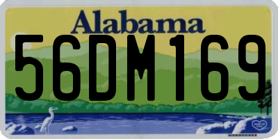 AL license plate 56DM169