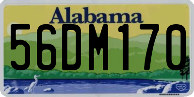 AL license plate 56DM170