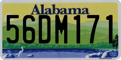 AL license plate 56DM171