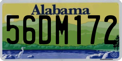 AL license plate 56DM172